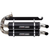 Trinity Racing Stage 5 Slip-On Dual Muffler - Black Tr-4169S-Bk Trinity Racing Stage 5 Slip-On Dual Muffler - Black Tr-4169S-Bk