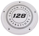 Custom Engraving 6   M8 Softail Derby Cover 128 Cvo Chrome 128-10-67