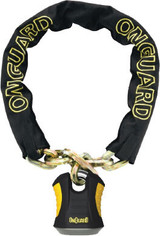 Onguard Beast 8018 Chain With Keyed Padlock Black/Yellow 6 Ft 45008018