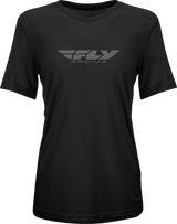 Fly Racing 356-0100L Fly Racing Women'S Fly Origin Corp Tee Black/Grey Lg 356-0100L