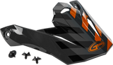 Gmax G086067 Gmax Visor W/Screws Fame Mx-86 Dark Grey/Orange G086067