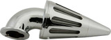 Harddrive 120234 Harddrive Ram Air Filter Coned Chrome 4.5"X12" 120234