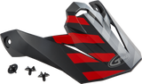 Gmax Visor W/Screws Fame Mx-86 Matte Black/Red/Silver G086069