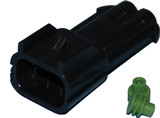 Namz Custom Cycle Delphi-Packard Weatherpack 2-Wire Male Connector Ndp-38062