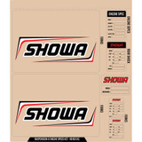 D'Cor Visuals Showa Decal Kit - Black 40-80-141