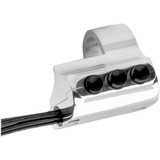Performance Machine (Pm) Contour Billet Handlebar Switch - Right Side - Three Button - Chrome 0062-2032-Ch