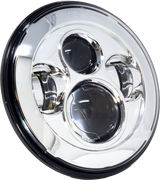 Letric Lighting Co LLC-ILH-7C Letric Lighting Co 7" Led Headlight Chrome Indian Llc-Ilh-7C