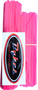 Bykas SN-P Bykas Spoke Wraps Neon Pink 72/Pk 21"/19" Sn-P