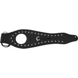 MUSTANG 93204 Mustang Cruiser Tank Bib - Studs/Concho - Black - Yamaha 93204