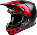 Fly Racing 73-4331S Fly Racing Formula Cc Tektonic Helmet Black/Red/Orange Sm 73-4331S