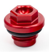 Works Oil Filler Plug Red 24-077