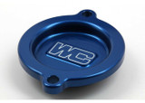 Works 27-110 Works Oil Filter Cover Blue Ktm/Hus/Gas 27-110