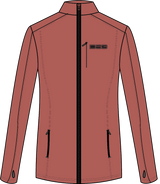 Dsg Performance Fleece Zip Up Terracotta Lg 52157