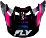 Fly Racing 73-4480 Fly Racing Formula S Carbn Protocol Visor Black Carbon/Blue/Pink Xl/2X 73-4480