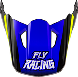 Fly Racing 73-8674 Fly Racing Youth Kinetic Scorched Helmet Visor Blue/Grey/Hi-Vis Ys-Yl 73-8674