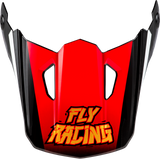 Fly Racing 73-8676 Fly Racing Youth Kinetic Scorched Helmet Visor Red/Black/White Ys-Yl 73-8676