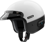 Sena Surge Open Face Helmet W/Mesh Glossy White/Matte Black 2X Surge-Gwmbxxl3