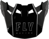 Fly Racing 73-47124L Fly Racing Formula Carbon Tracer Visor Silver/Black Xl/2X 73-47124L