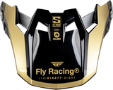 Fly Racing 73-4453 Fly Racing Formula S Carbon Legacy Visor Black/Gold Md/Lg 73-4453