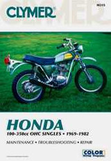 CLYMER CM315 Clymer Repair Manual Hon 100-350Cc Cm315