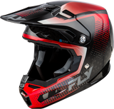 Fly Racing Yth Formula S Carbon Protocol Helmet Black Carbon/Red Yl 73-4465Yl