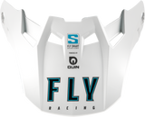 Fly Racing 73-4495 Fly Racing Formula S Carbon Solid Visor White Yl/Sm 73-4495