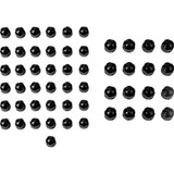 CIRO 70022 Ciro Caps - Engine/Bolt/Cover - Crown/Diamond-Cut - Black - M8 70022