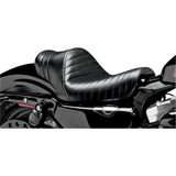 LE PERA LK416BLK Le Pera Stubs Spoiler Seat - Pleated - Black W/ Black Stripes - Xl '04-'23 Lk-416Blk