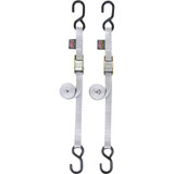 Powertye Mfg. Standard Tie-Downs - 1" X 5-1/2' - Silver 22264