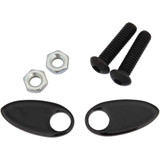 CYCLE VISIONS CV4813B Cycle Visions Rear Turn Signal Cover Plate - Black Cv-4813B