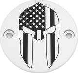 Custom Engraving M8 Timer Cover Spartan Chrome Patr20-63