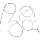BARON BA8074KT18 Baron Stainless Handlebar Cable/Line Kit - 18" - 20" - Vn900 Ba-8074Kt-18