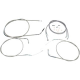 BARON BA8076KT16 Baron Stainless Handlebar Cable/Line Kit - 15" - 17" - Vn2000 Ba-8076Kt-16
