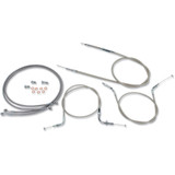 Baron Stainless Handlebar Cable/Line Kit - 12" - 14" - Xvs1300 Ba-801300Kt-12