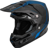 Fly Racing 73-4440YL Fly Racing Youth Formula Carbon Tracer Helmet Blue/Black Yl 73-4440Yl