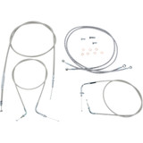 Baron Stainless Handlebar Cable/Line Kit - 15" - 17" - Xvs1300 Ba-801300Kt-16