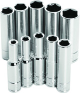 PERFORMANCE TOOL W36400 Performance Tool 10 Pc 1/4" Met Socket Set Deep W36400