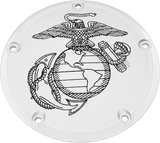 Custom Engraving 6   M8 Softail Derby Cover Marine Ega Chrome Mar01-67