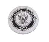 Custom Engraving M8 Timer Cover Navy Chrome Nav15-63