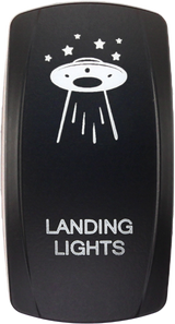 Xtc Power Products SW00-00140044 Xtc Power Products Dash Switch Rocker Face Landing Lights Sw00-00140044