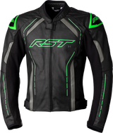 Rst 102977NEO-40 Rst S1 Ce Jacket Blk/Gry/Neon Grn Leather Sm 102977Neo-40