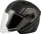Gmax O1287505 Gmax Of-87 Duke Helmet Matte Black/Grey Md O1287505
