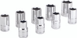 Performance Tool 9 Pc 1/2" Met Socket Set Shallow W32202