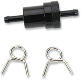 Anodized Aluminum Fuel Filter - Black - 1/4" 14-34472