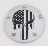 Custom Engraving PATR22-04 Custom Engraving Tc Timer Cover Punisher Chrome Patr22-04