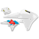 CYCRA 1CYC177842 Cycra Powerflow Shrouds - With Air Box Cover - White 1Cyc-1778-42