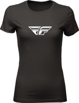 Fly Racing 356-0480S Fly Racing Women'S Fly F-Wing Tee Black Sm 356-0480S