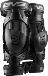 Evs Axis Sport Knee Brace Pair Black/Black/Grey Md Axiss-Bk/Gy-Mp