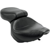 Mustang Seat - Vintage - Wide - Touring - Without Driver Backrest - One-Piece - Smooth - Black Vt750 75105