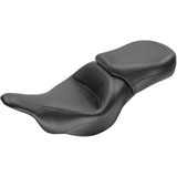 MUSTANG 76601 Mustang Seat - Vintage - Wide - Touring - Without Driver Backrest - One-Piece - Smooth - Black - Vulcan 76601